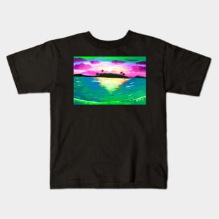 Tropical Island Paradise Kids T-Shirt